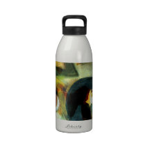 Elements - Abstract digital illustration Reusable Water Bottles