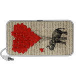 Elephant and heart shaped balloons laptop speakers