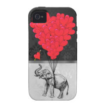 Elephant and love heart vibe iPhone 4 cases