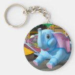 Elephant at a Funfair Key Chain