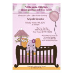 ELEPHANT Baby Shower Invitation in orchid CJE invitations