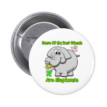 Elephant Best Friends Pins