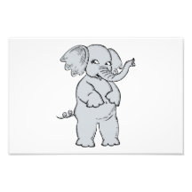 Elephant cartoon photograph