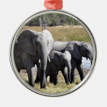 Elephant family ornaments