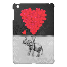Elephant & heart balloons