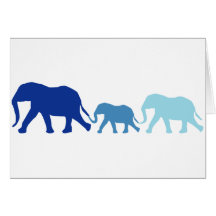 Elephant in Blue Cards