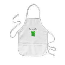 Elephant in light green glitter.png aprons