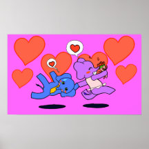 Elephant Love Print
