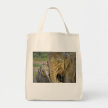 Elephant Newborn Hug Tote Bag