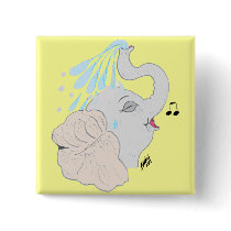 Elephant Shower Magnet buttons