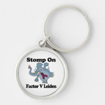 Elephant Stomp On Factor V Leiden Keychain