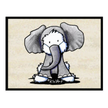 Elephant Westie Terrier Postcards