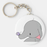 elephant with butterfly keychain