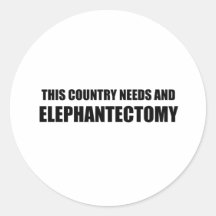 Elephantectomy Sticker