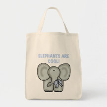 Elephants Are Cool Tshirts and Gifts Tote Bags
