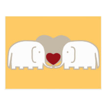 elephants love post cards