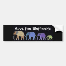 Elephants Never Forget Bumper Sticker