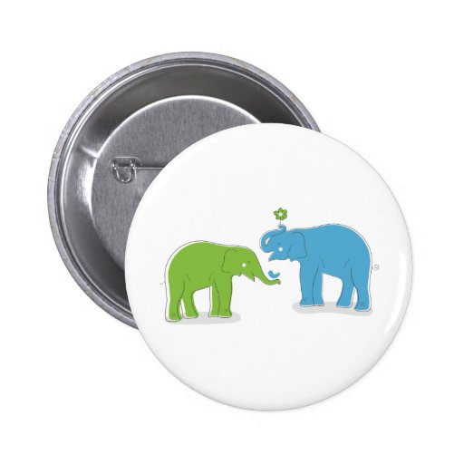 Elephants Pinback Button