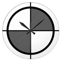 Elevation Symbol Wall Clock (dark)
