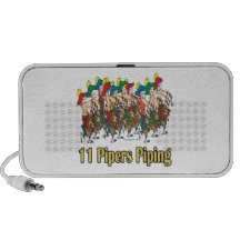 eleven pipers piping  11th day of christmas mini speaker