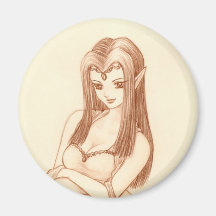 Elf (anime style) magnets