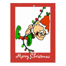 Elf Christmas Postcard