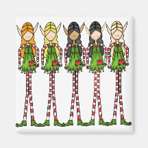Elf Magic Christmas Magnet