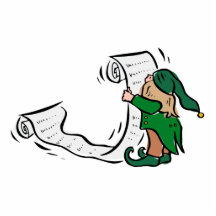 elf reading santas long list photo sculptures