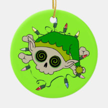 Elf Skull Ornaments