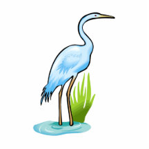 Elijah Egret Acrylic Cut Out