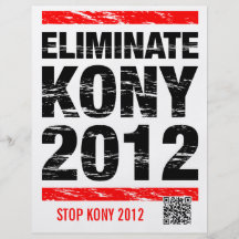 Eliminate Kony 2012 Full Color Flyer