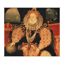 Elizabeth I, Armada portrait, c.1588 Stretched Canvas Prints