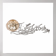 Elizabeth I Signature (Version 2) Print