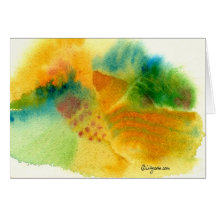 Elysian Fields Watercolor Greeting Card