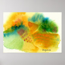 Elysian Fields Watercolor Poster Print