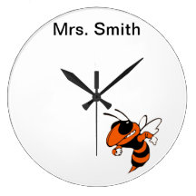 Elysian Fields Yellow Jackets Clock
