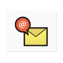 Email Envelope Stretched Canvas Prints