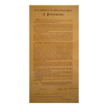 Emancipation Proclamation Typeset 1864 Photo Cards