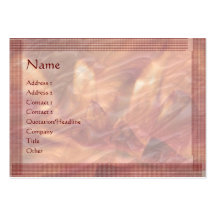 Embosed Copper Foil Lotus Leaf : Stylish Border Business Card Templates