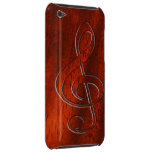 Embossed Faux Cherry Wood iPod Case Barely There iPod Case