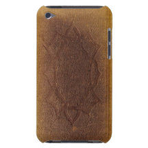 Embossed Leather book cover Barely There iPod Cases