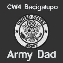 Embroidered Army Dad Emblem Polo2 embroidered shirts