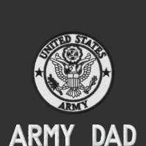Embroidered Army Dad Emblem Polo embroidered shirts