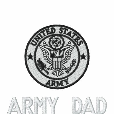 Embroidered Army Dad Emblem Polo Embroidered Army Dad Emblem Polo