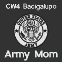 Embroidered Army Mum Emblem Polo embroidered shirts