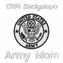 Embroidered Army Mum Emblem Polo