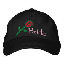 EMBROIDERED BRIDE WEDDING CAP EMBROIDERED BASEBALL CAP