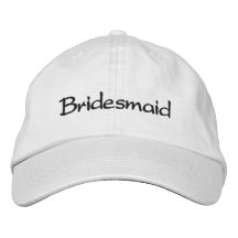 EMBROIDERED BRIDESMAID WEDDING CAP EMBROIDERED BASEBALL CAPS