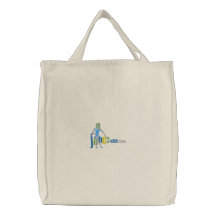 Embroidered Jane Tote Canvas Bag