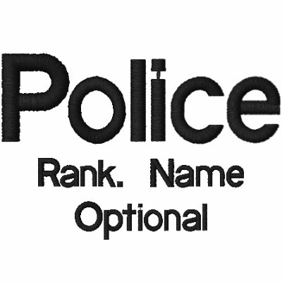Embroidered Police Shirt Embroidered Police Shirt